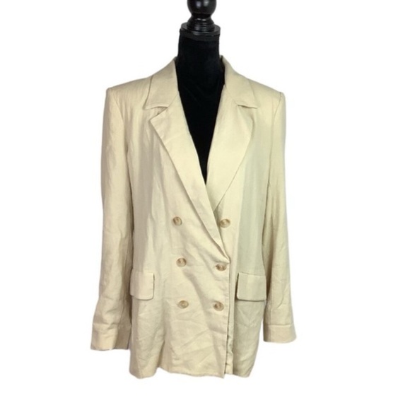 FREE PEOPLE cream Olivia Blazer: Worn once - Picture 3 of 4